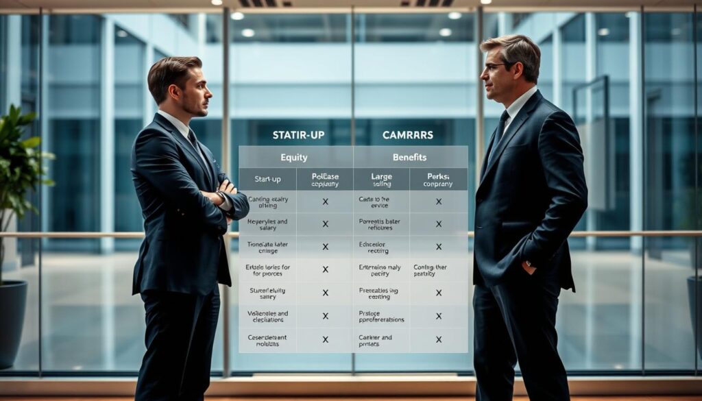 Comparaison rémunération start-ups et grandes entreprises