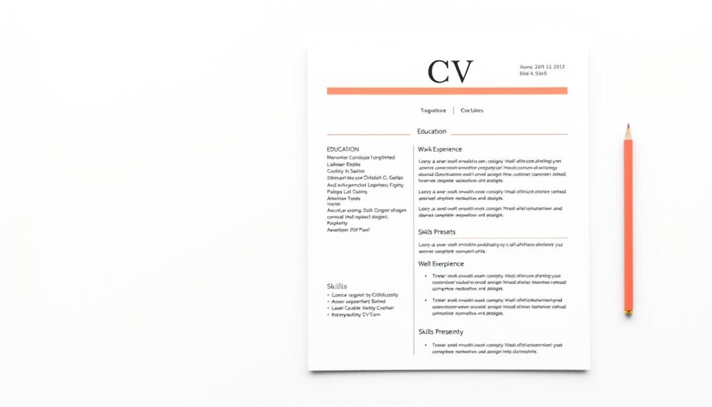 CV moderne exemple