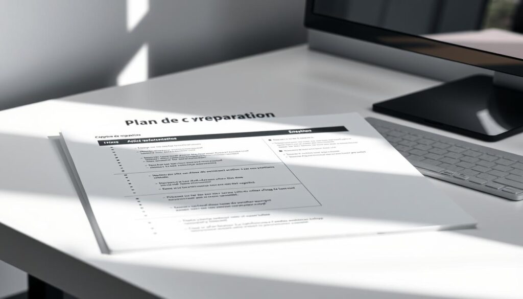 Plan de préparation