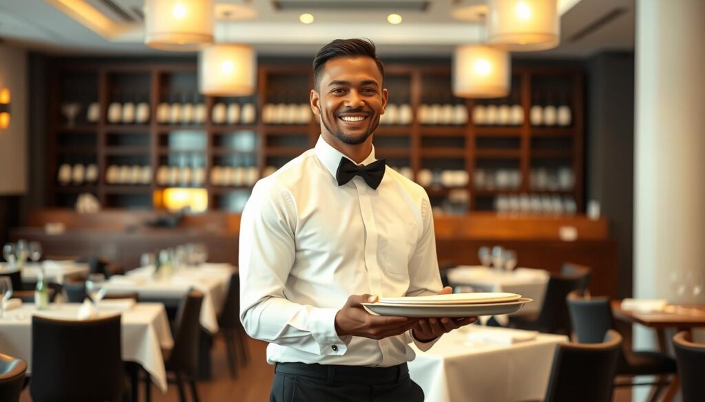 compétences serveur restaurant