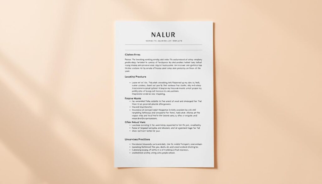 erreurs CV template