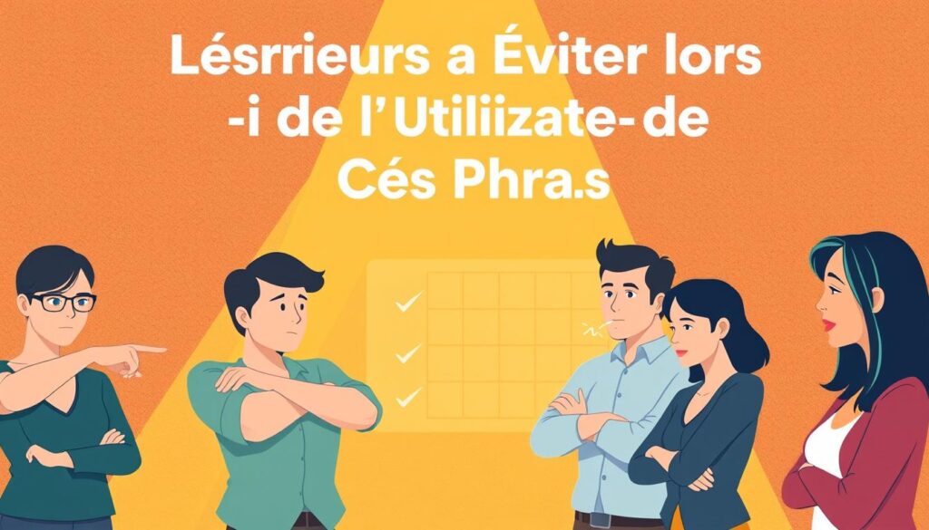 erreurs à éviter