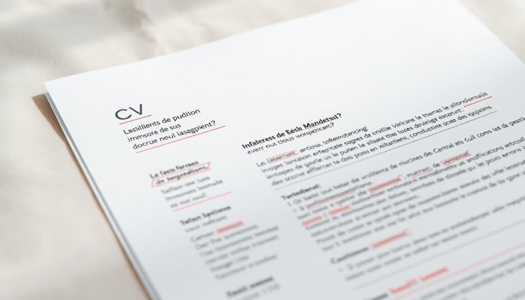 erreurs de français CV lettre de motivation