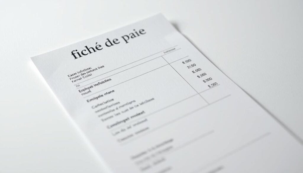 fiche de paie