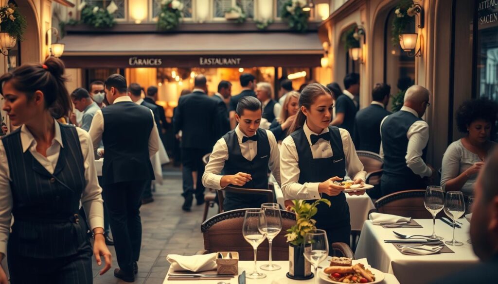 marché de l'emploi serveurs de restaurant
